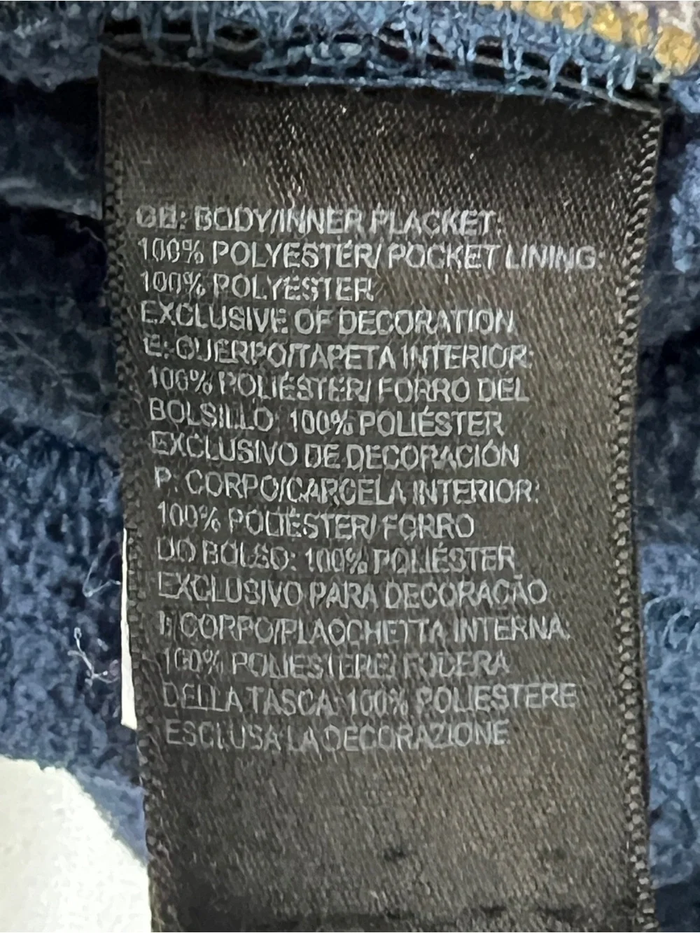The North Face Navy & Tan 1/2 Zip Fleece Pullover